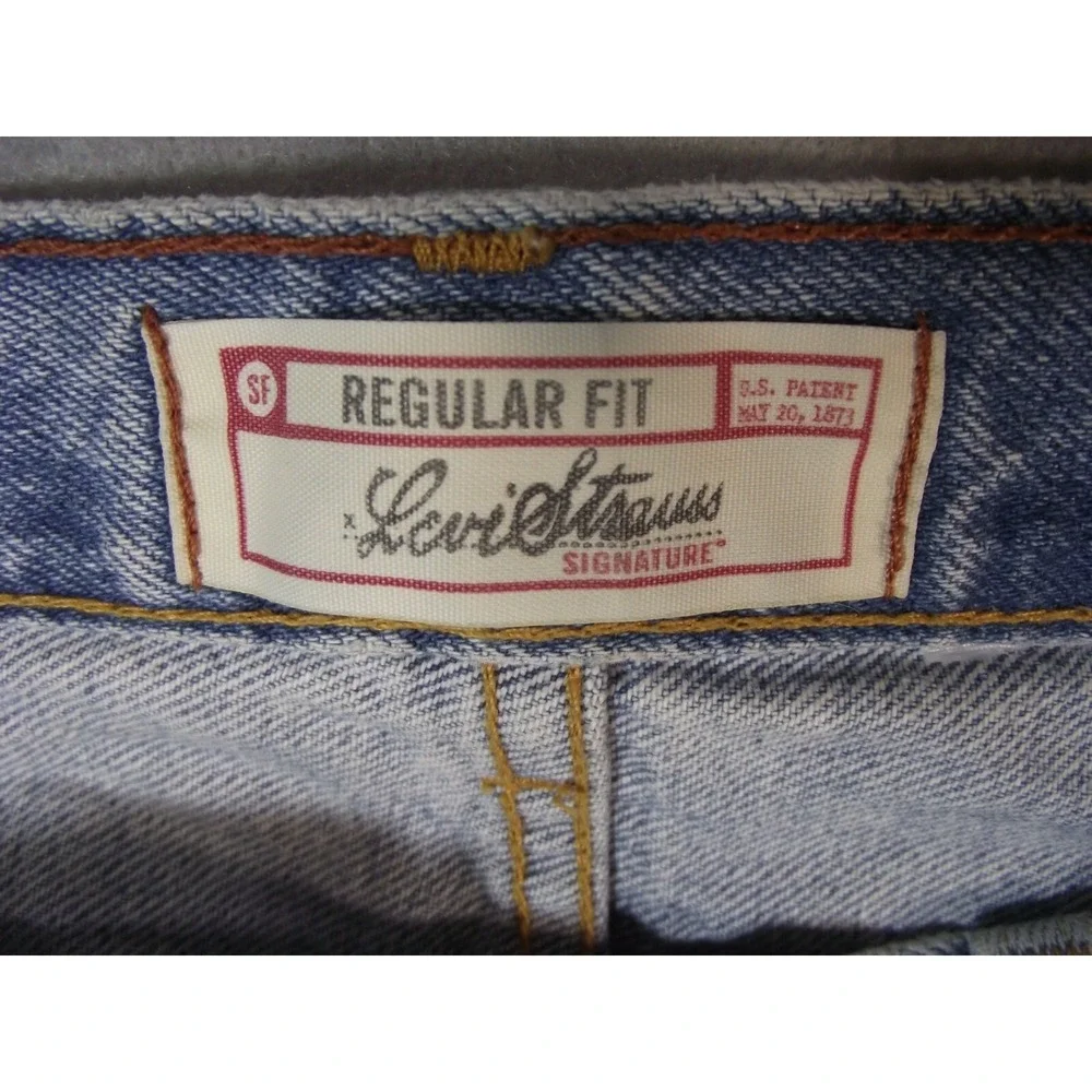 Levi's Signature Jeans Men's 34 x 32 regular straight blue denim pants retro